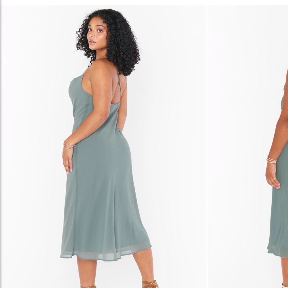 Show me your mumu deep sage midi. Perfect condition. Tag attached